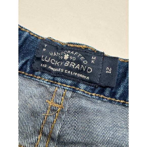 Lucky Brand Boys Classic Fit Straight Jeans 12 Blue Denim 5-Pockets - Picture 5 of 10